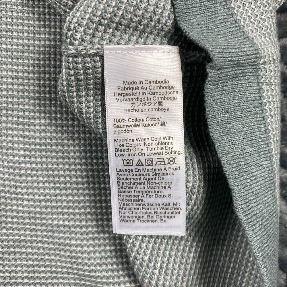 J Crew Shirt Mens XXL Green Basketweave Knit Sweater Polo Short Sleeve NEW - Picture 7 of 11
